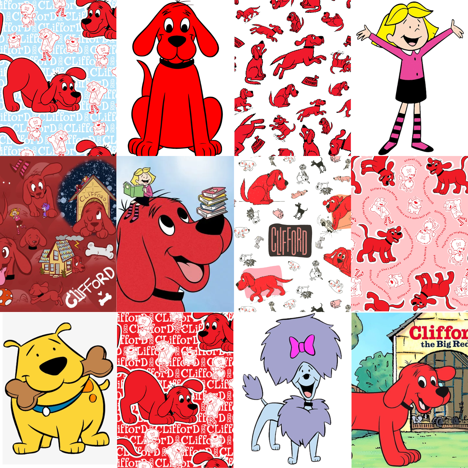 Clifford The Big Red Dog Journal Card Sheet