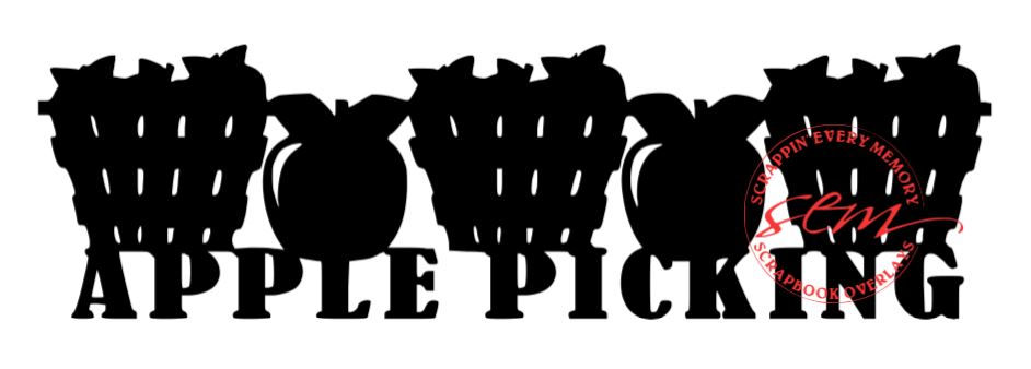Apple Picking Scrapbook Border