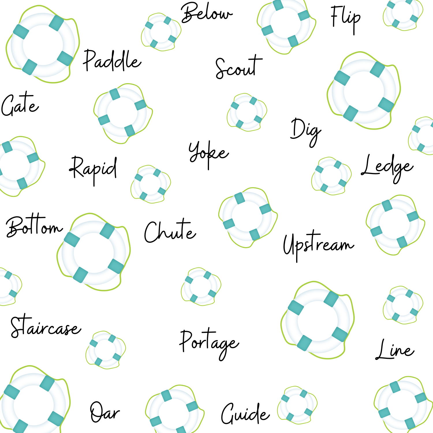 Rafting Scrapbook Paper 12x12