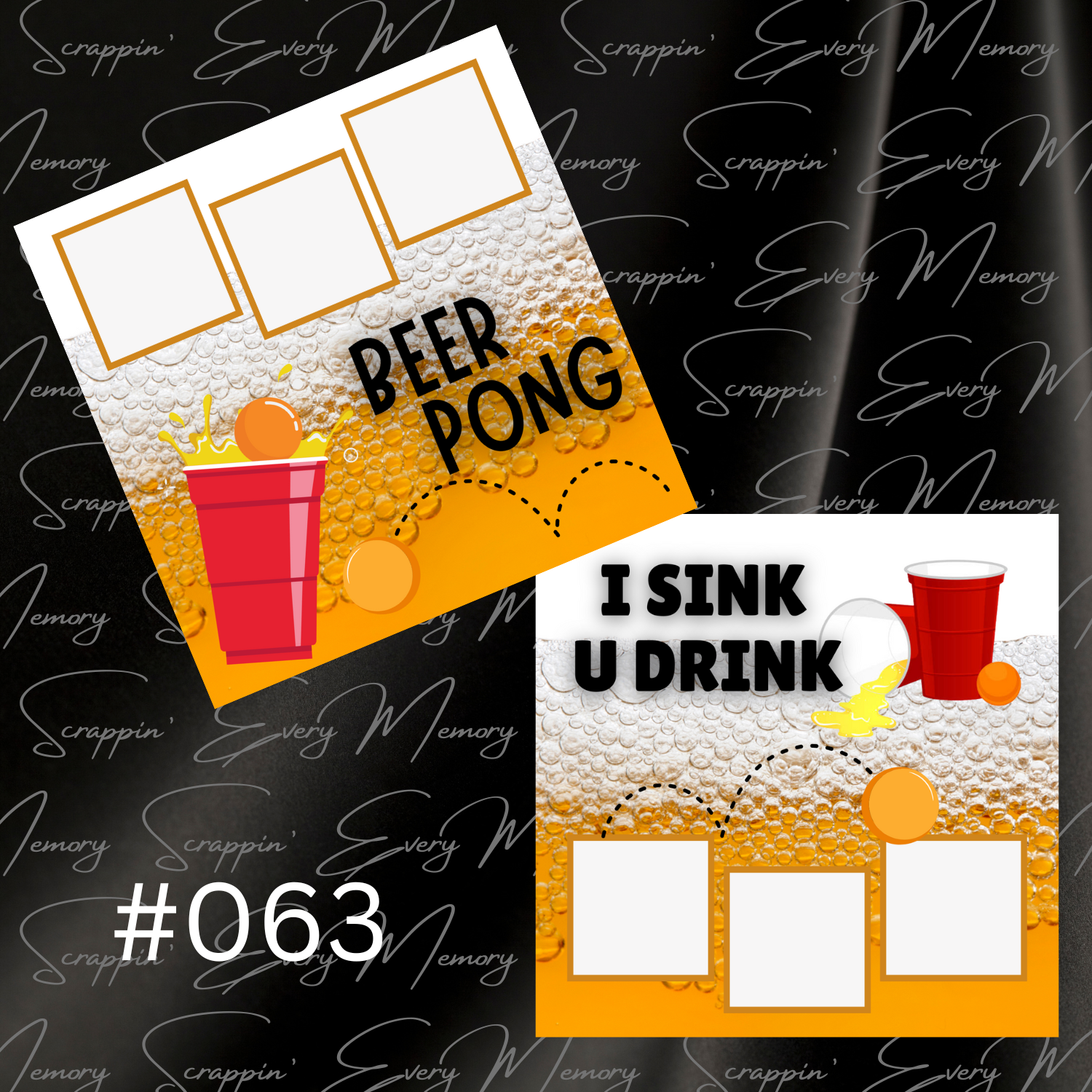 Beer Pong 2 Page Premades #063