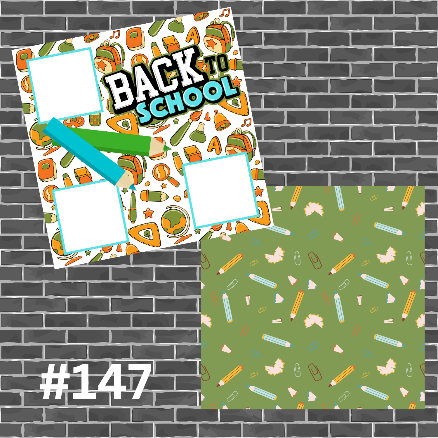 Back to School Premade Pages #147