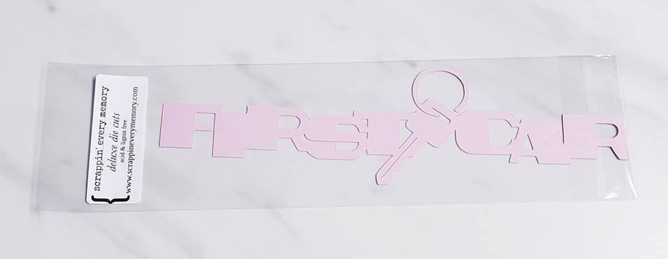 First Car Scrapbook Deluxe Die Cut