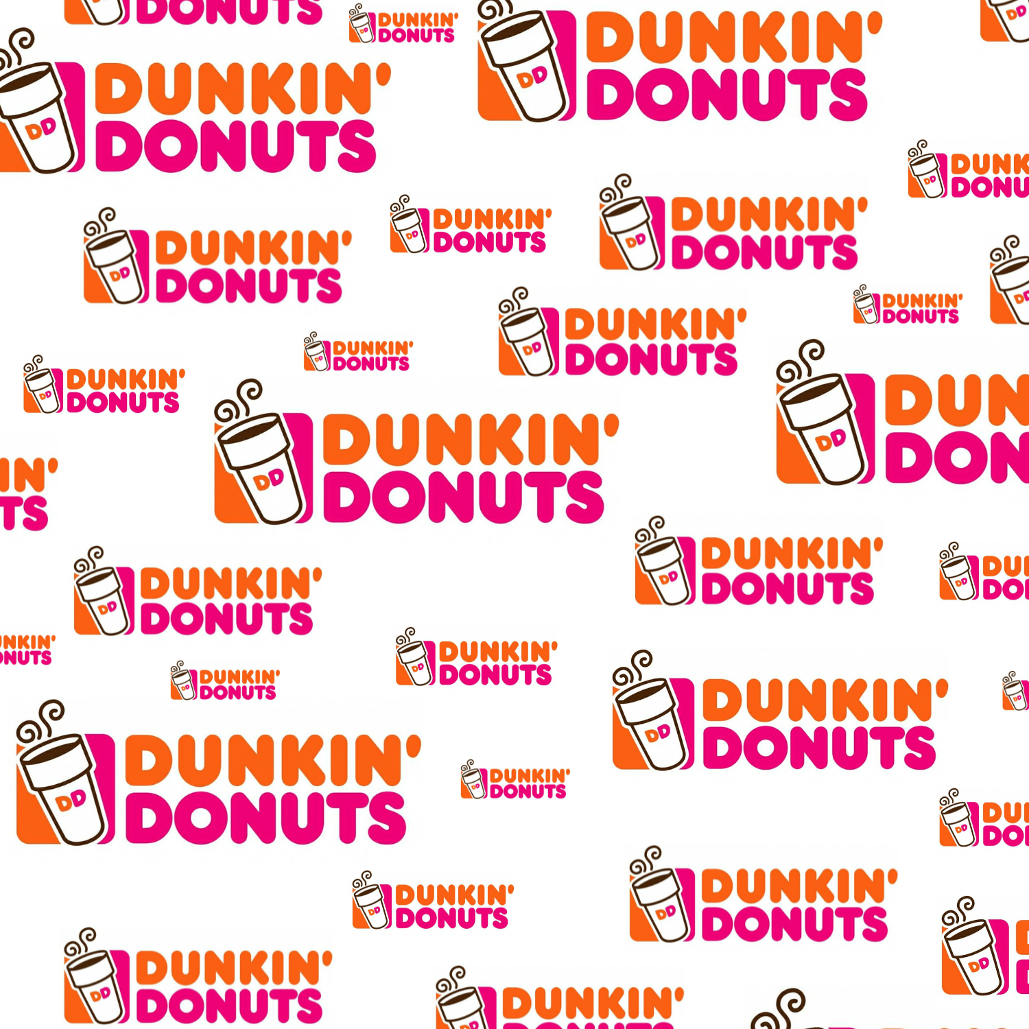 Dunkin Donuts Scrapbook Paper 12x12