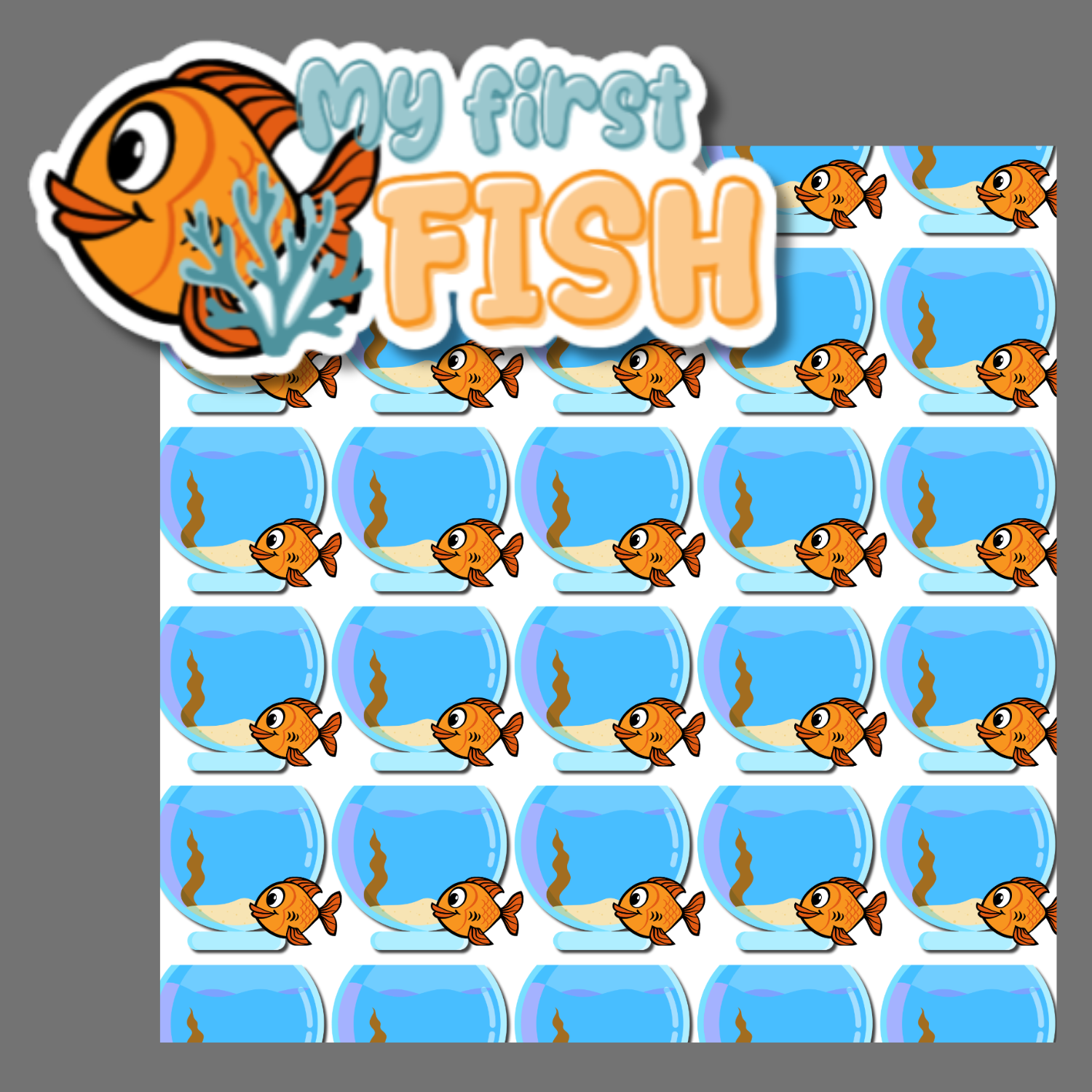 My First Fish Paper and Title Set