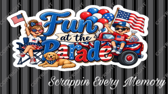 Fun At The Parade Die Cut Title