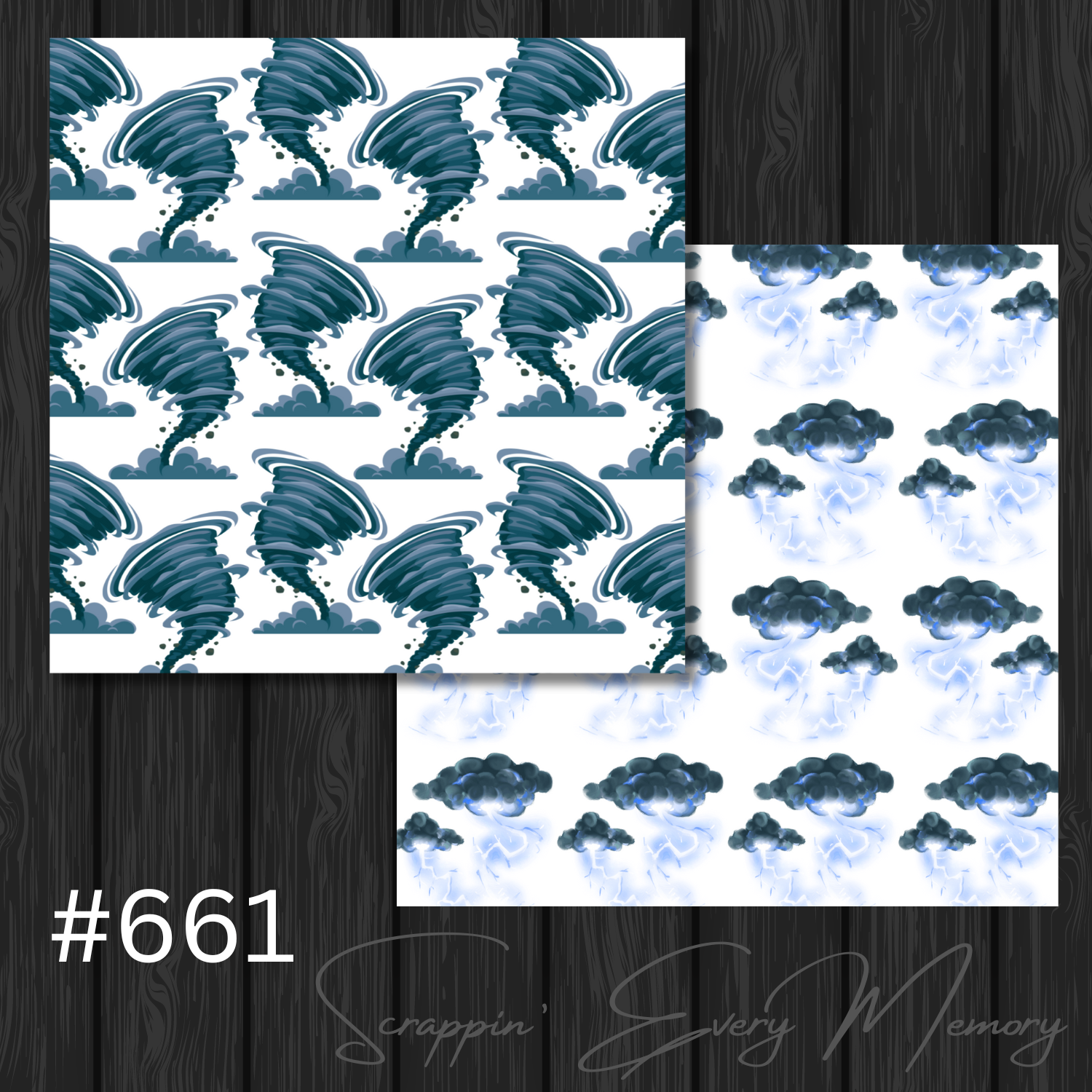 Twister Tornado #661 Coordinating Scrapbook Papers