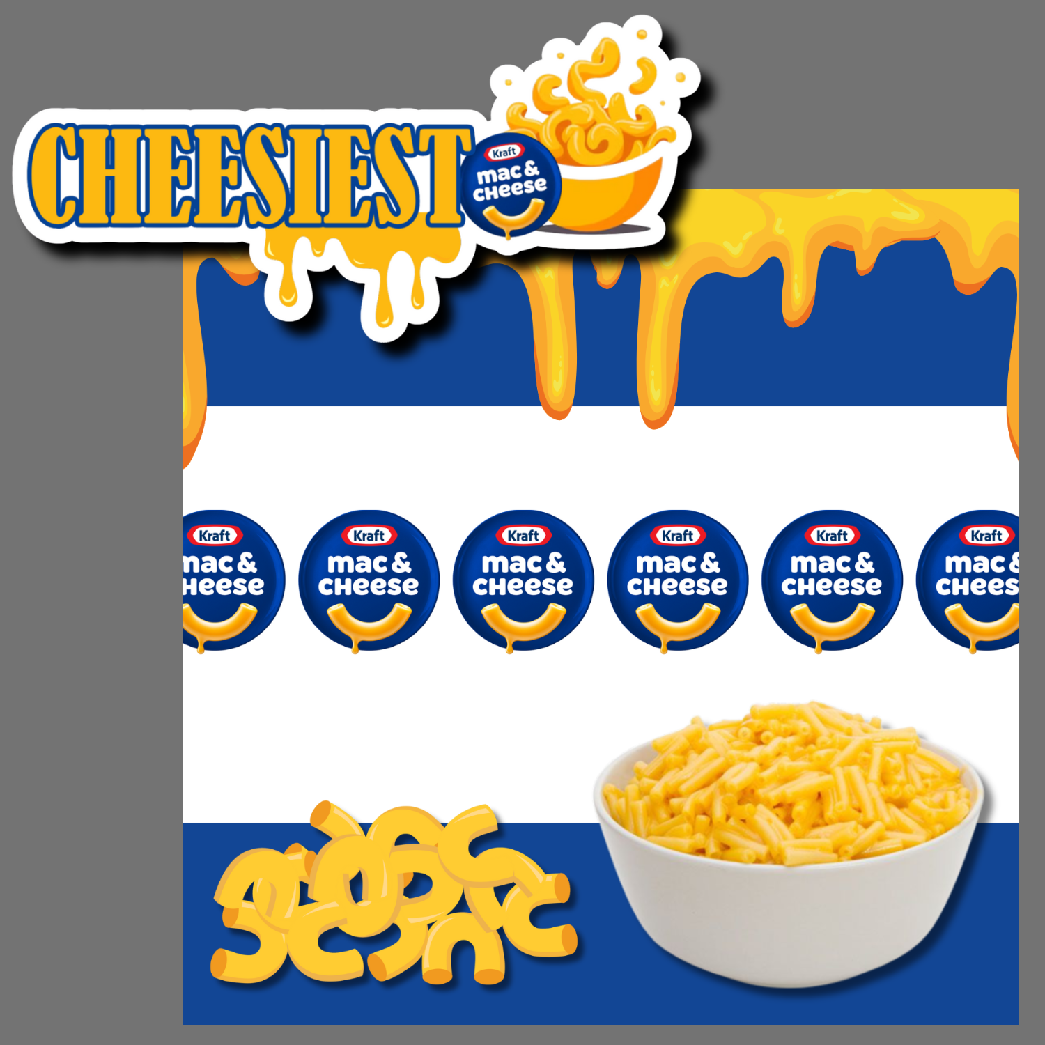 Cheesiest Mac and Cheese Paper and Title Set
