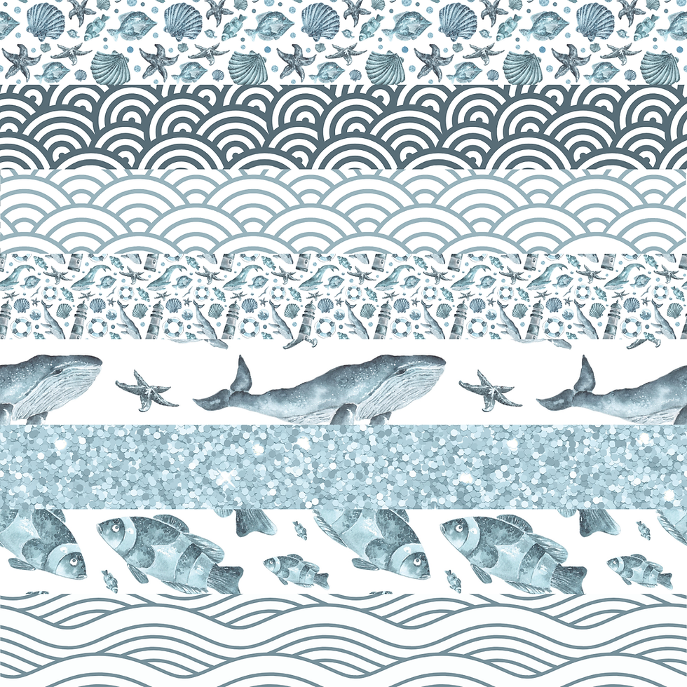 Whale Of A Time Border Sheet