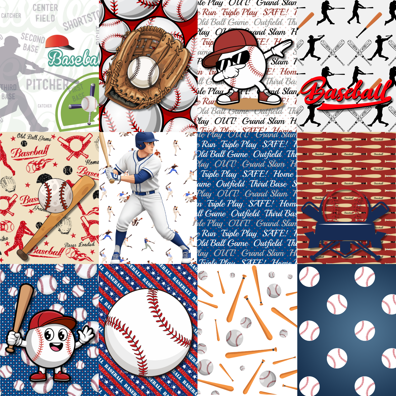 Baseball Journal Card Sheet