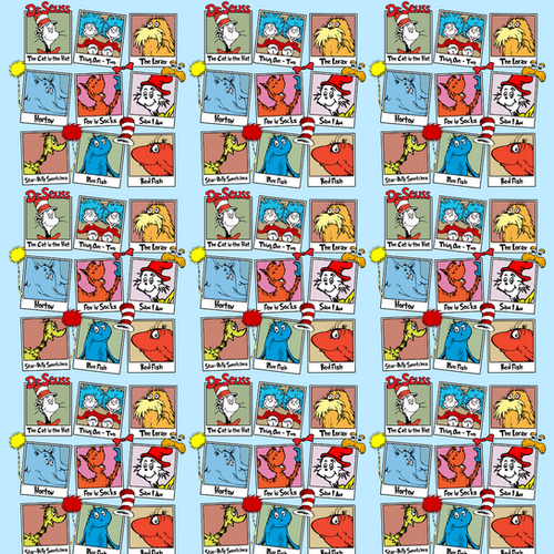 Dr. Seuss Characters Scrapbook Paper 12x12 | scrappineverymemory