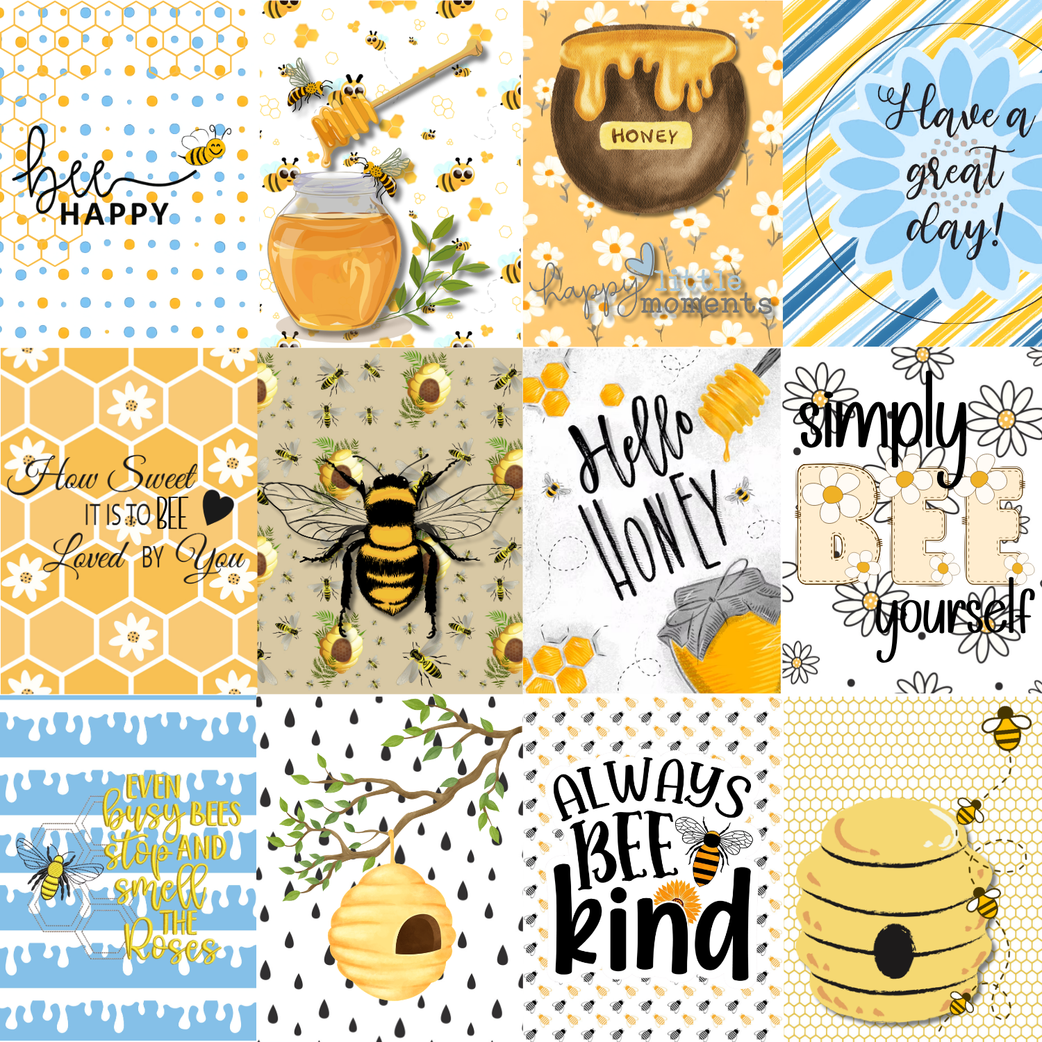 Bee Journal Card Sheet