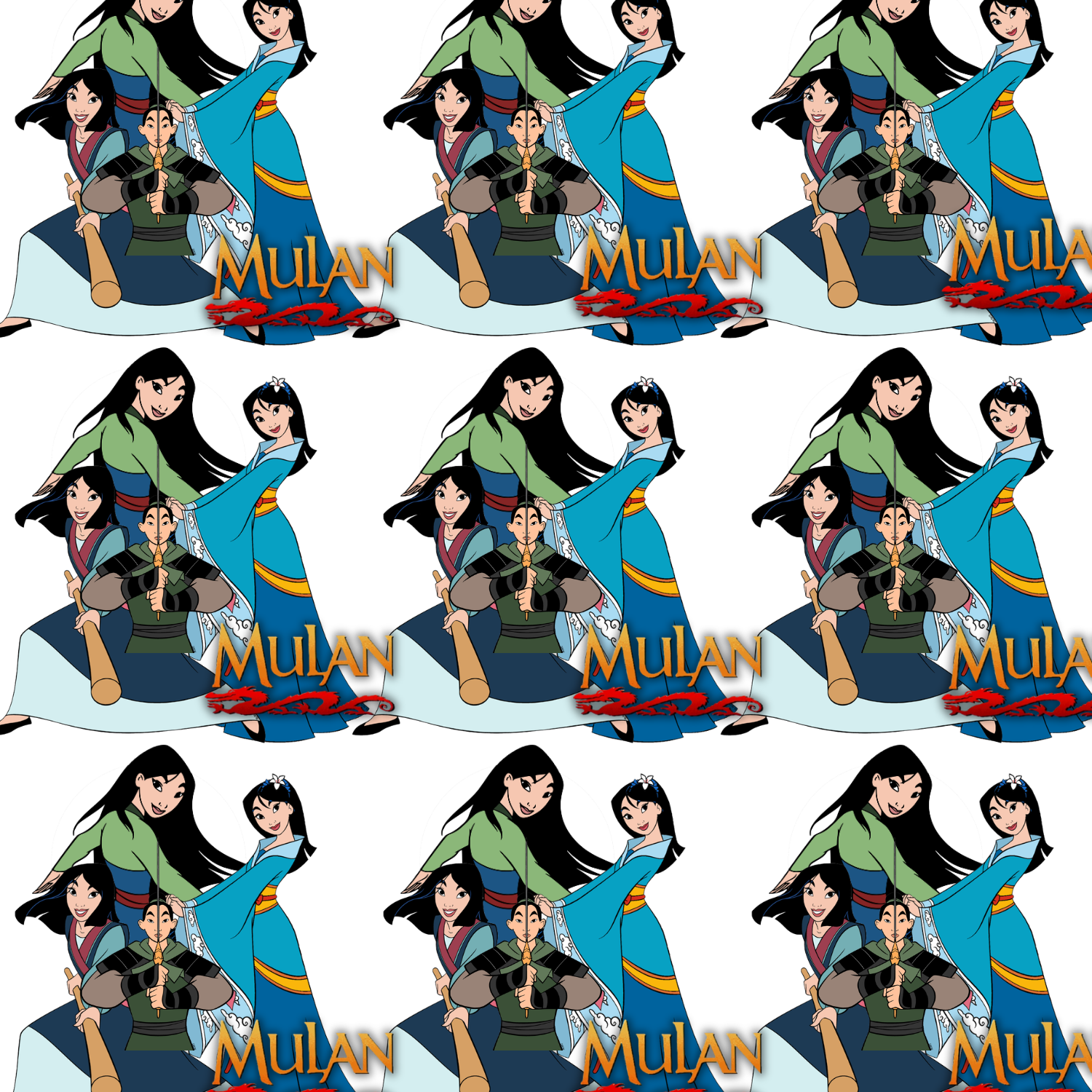 Mulan Scrapbook Paper 12x12