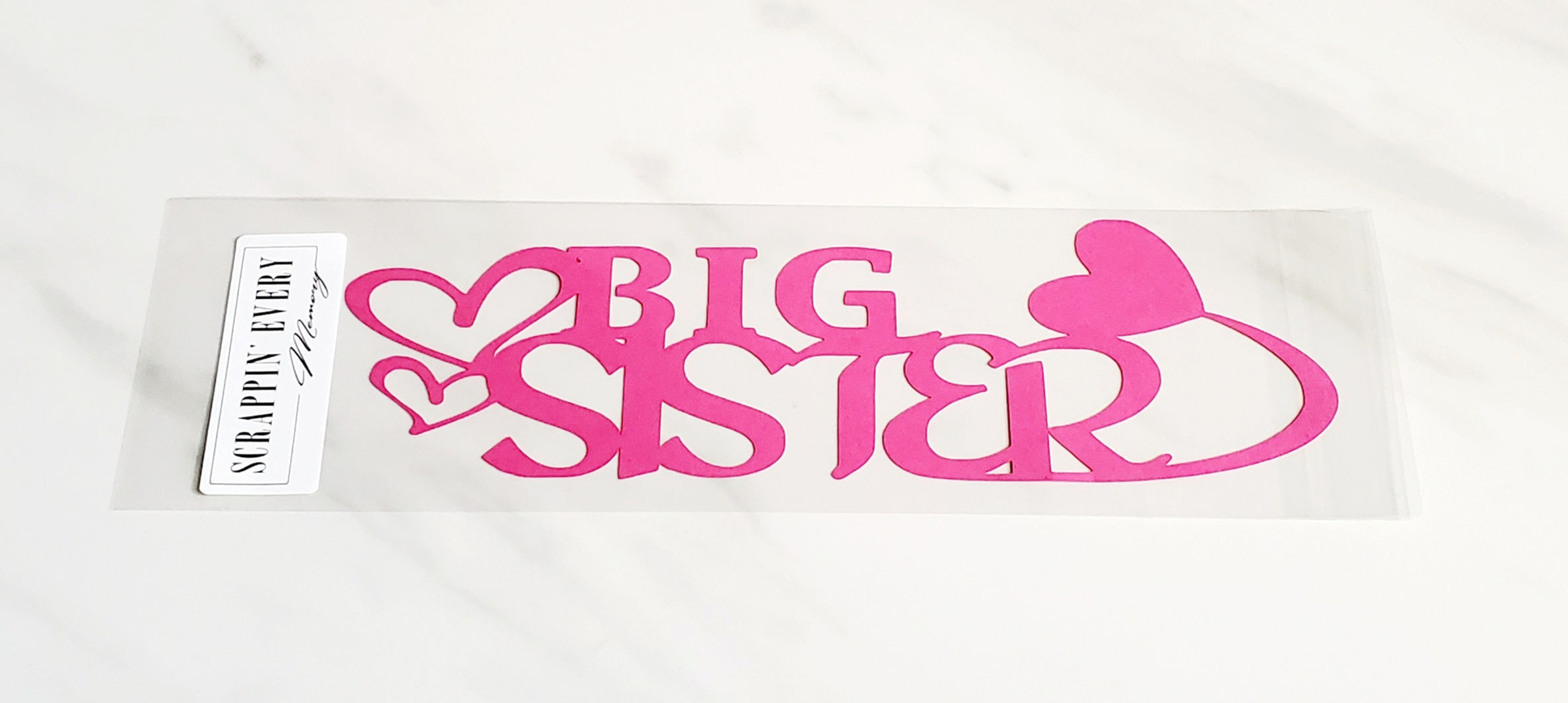 Big Sister Scrapbook Deluxe Die Cut