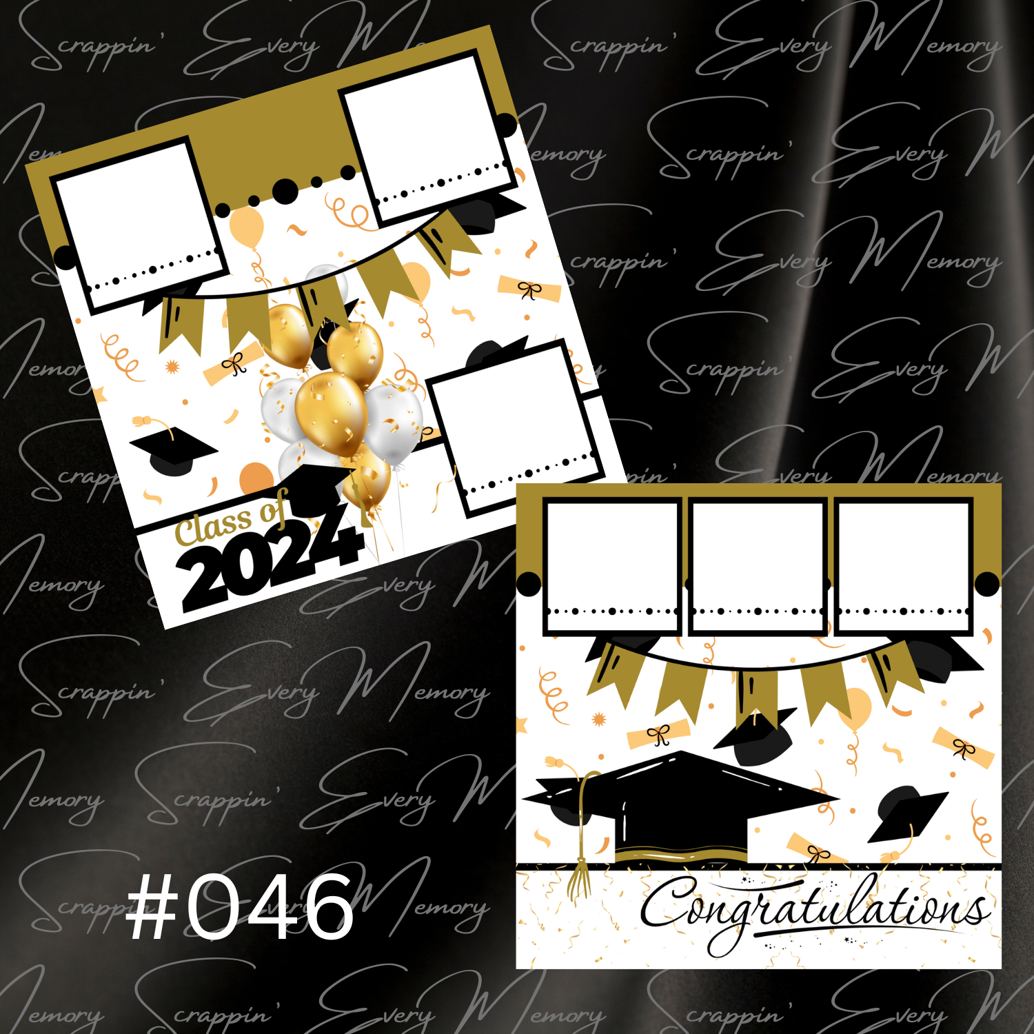 Class Of 2024 2 Page Premades #046