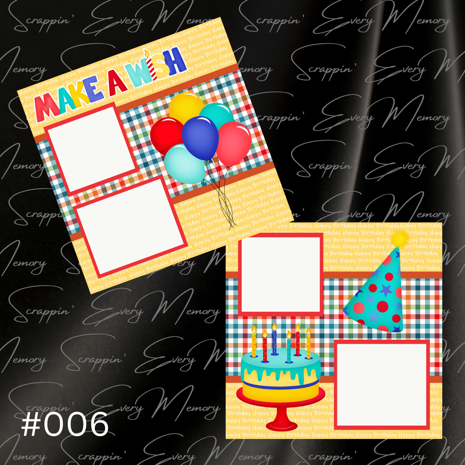Make A Wish 2 Page Premades #006