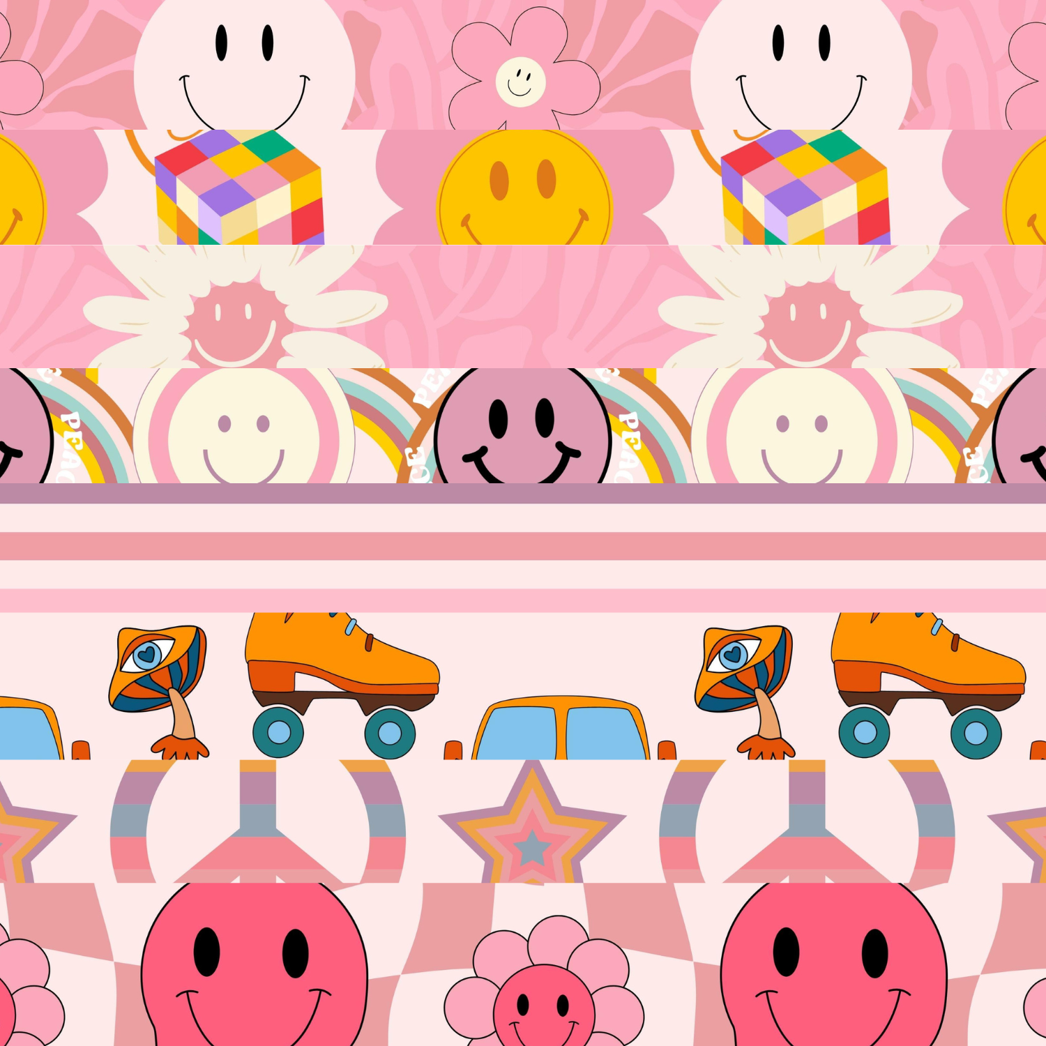 Groovy Town Border Sheet