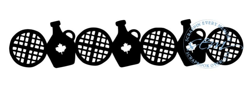 Waffles and Syrup Scrapbook Border