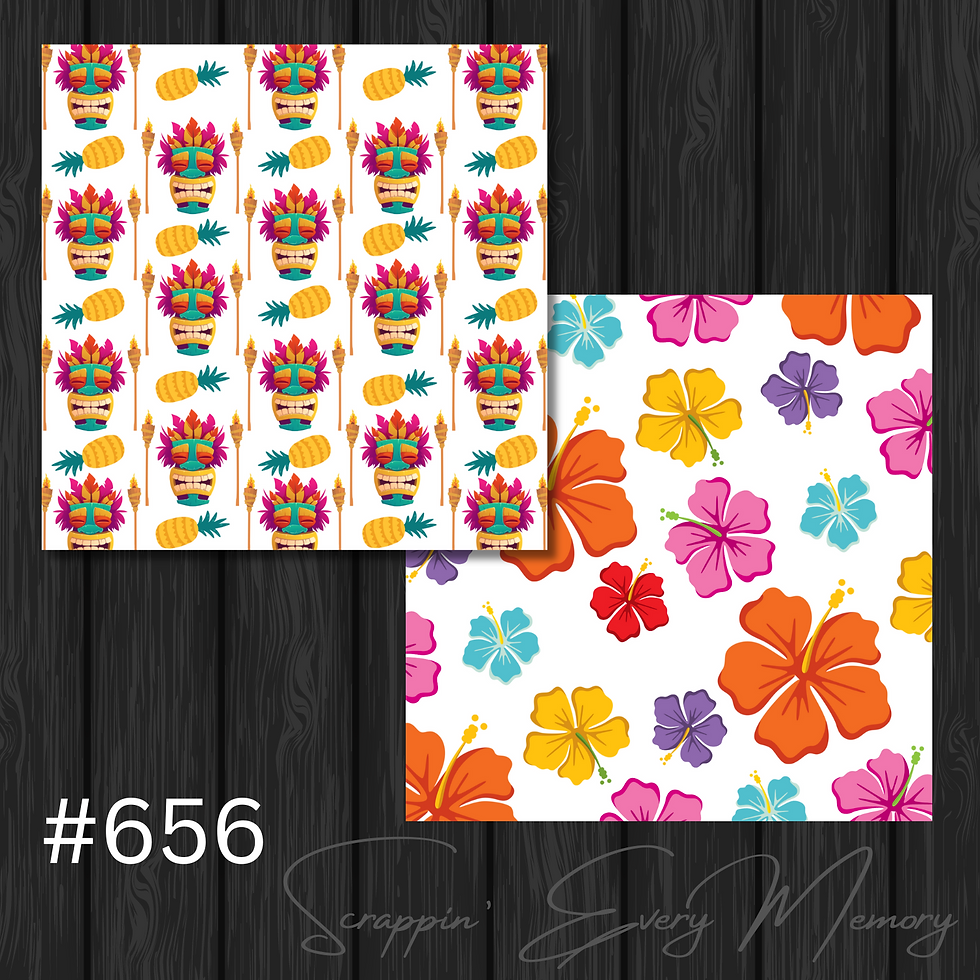 Tiki #656 Coordinating Scrapbook Papers
