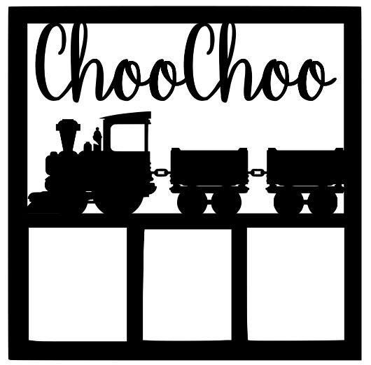 Choo Choo Scrapbook Overlay