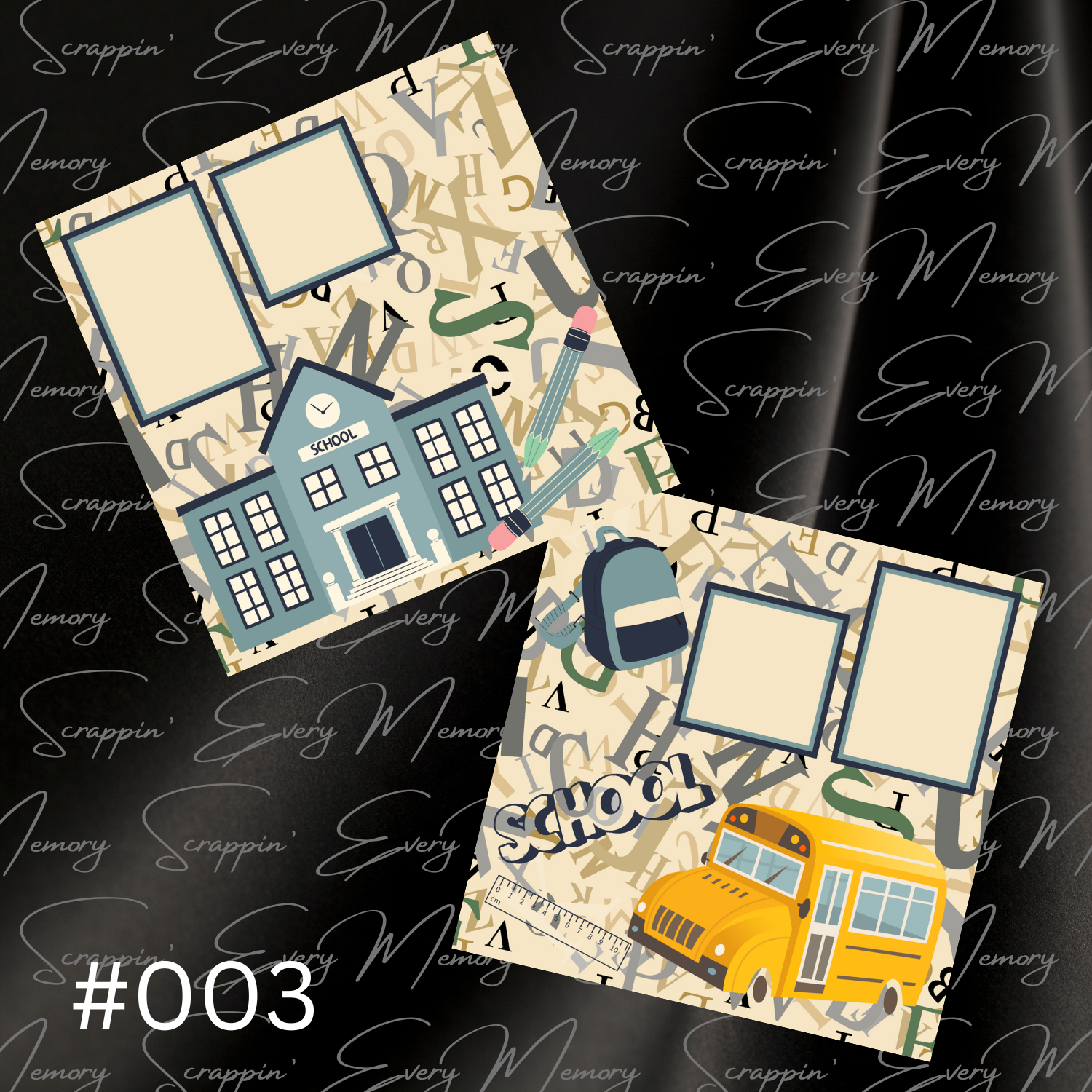 School 2 Page Premades #003