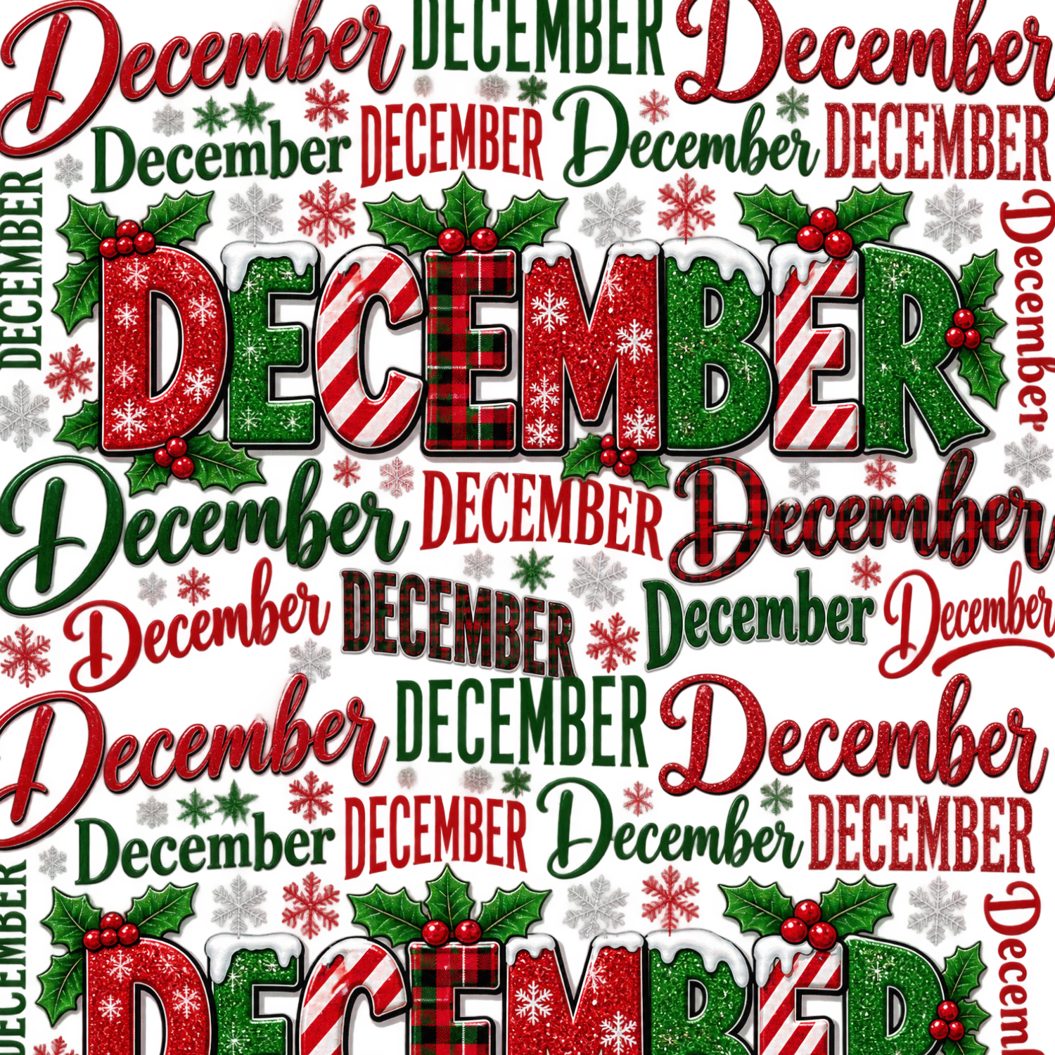 December Scrapbook Paper 12x12