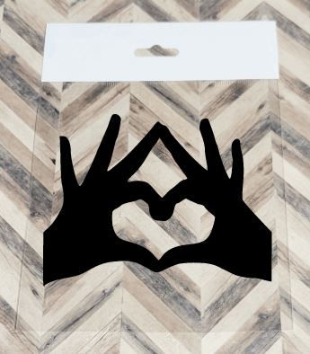 Love Hands Silhouette Die Cut