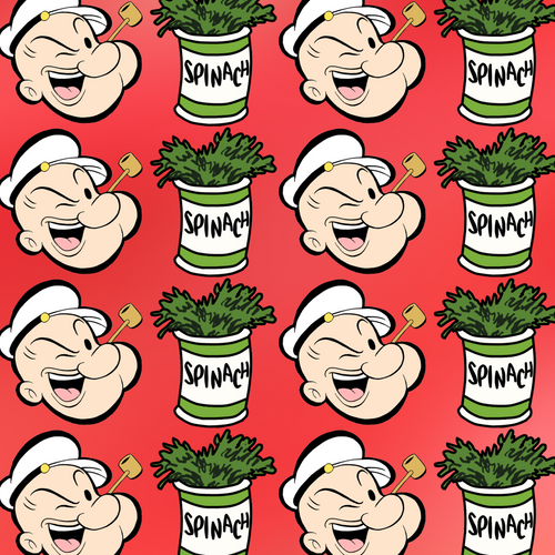 Popeye Scrapbook Paper 12x12 | scrappineverymemory