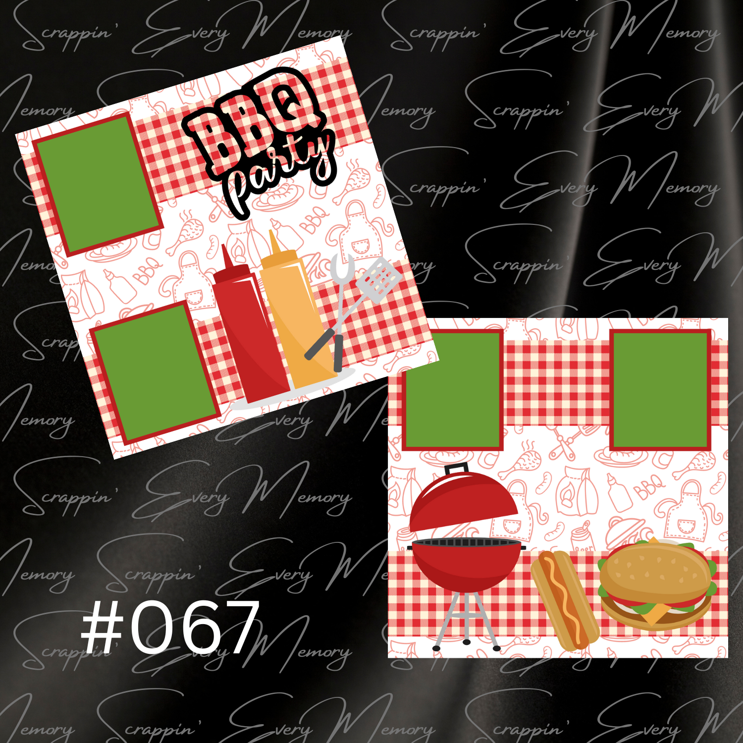 BBQ Party 2 Page Premades #067