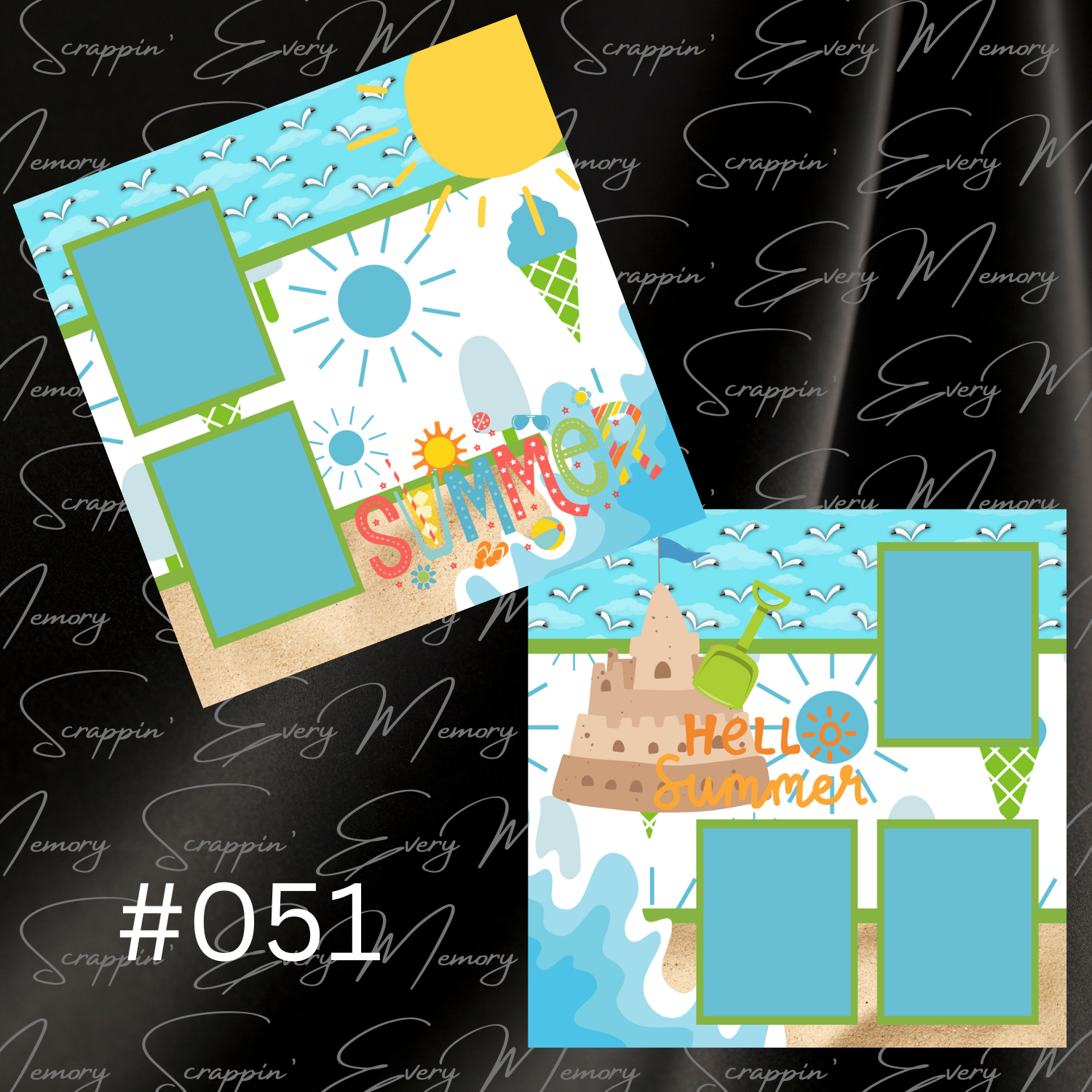Summer 2 Page Premades #051