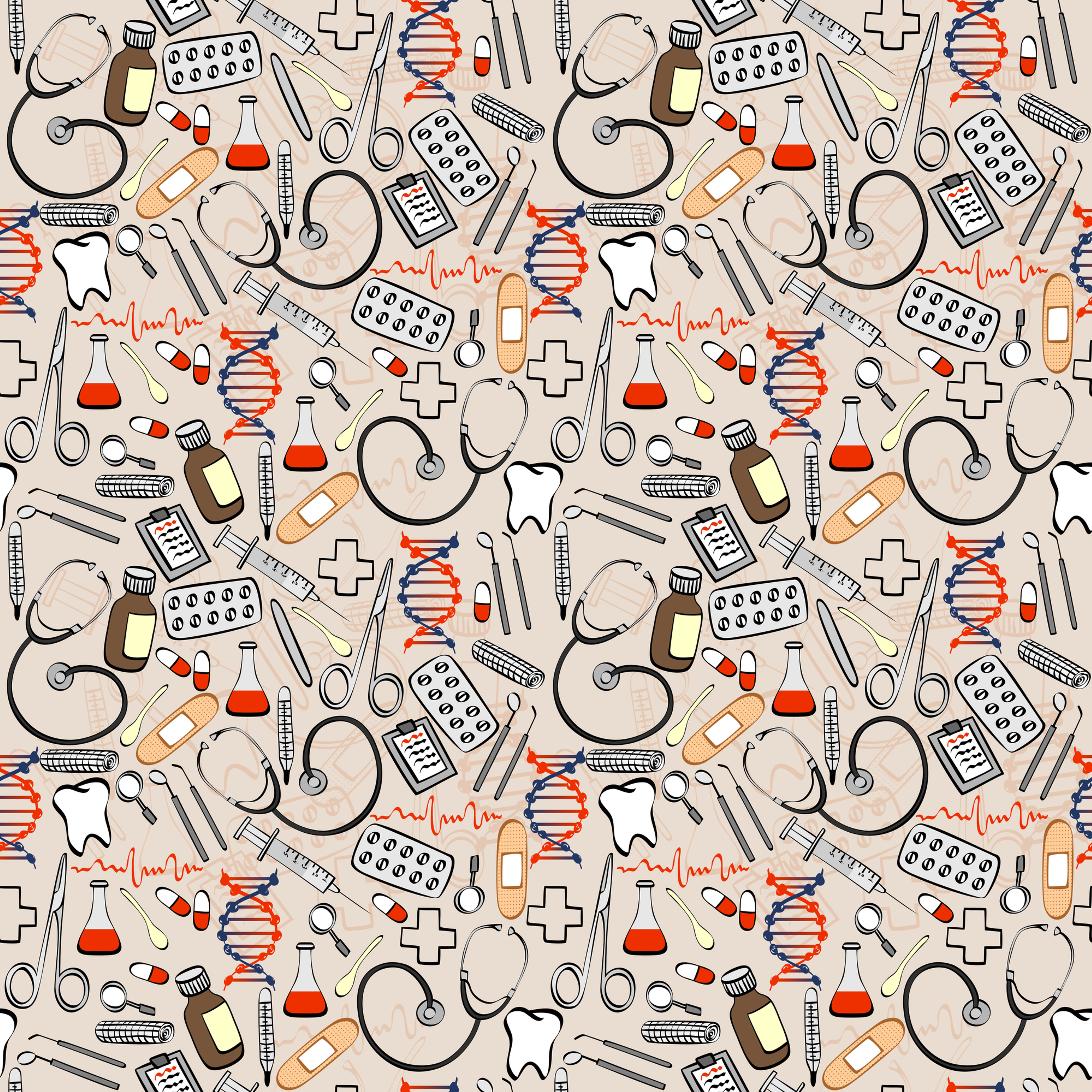 Medical Scrapbook Paper 12x12