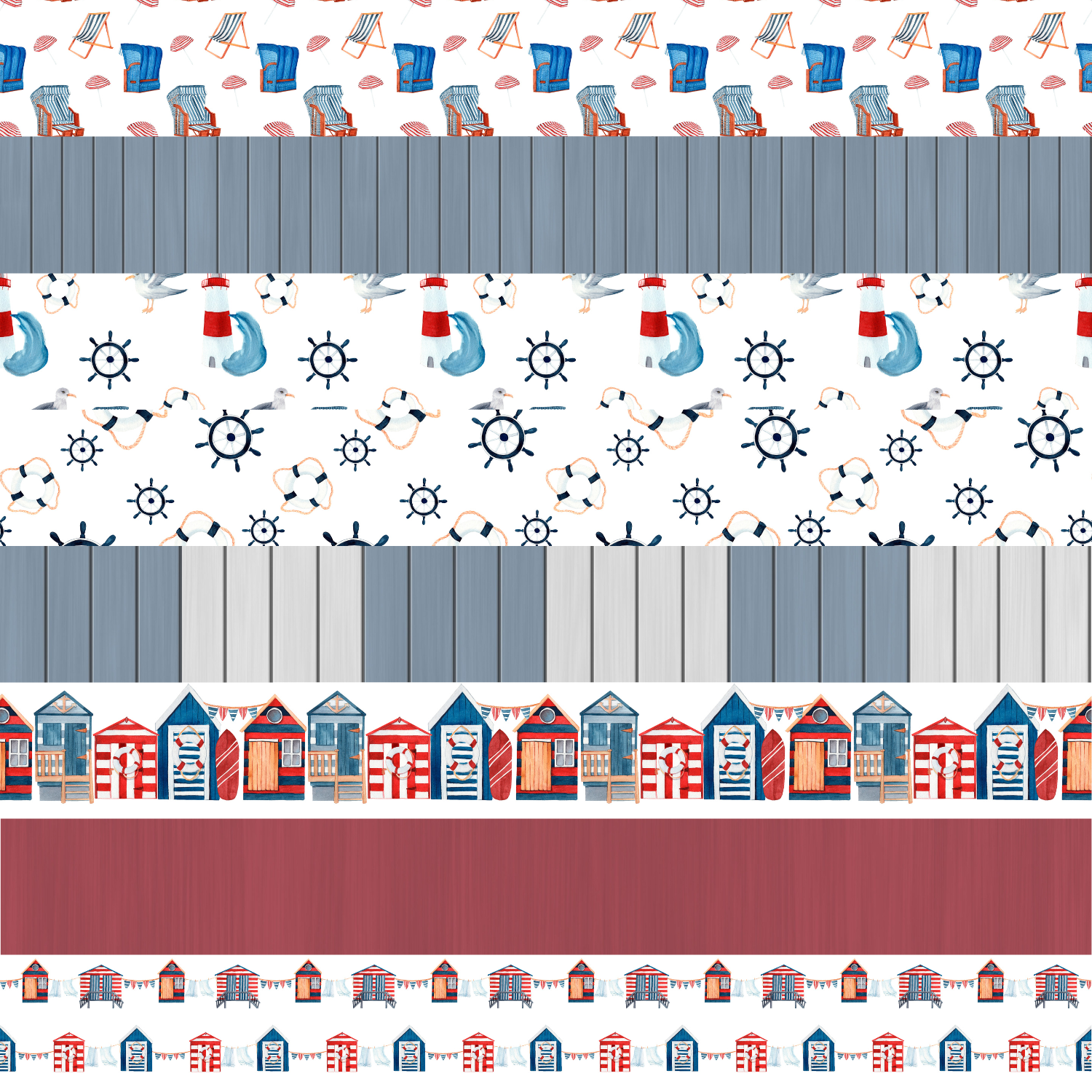 Beach House Border Sheet