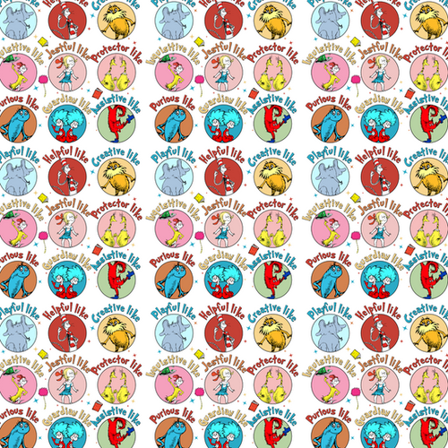 Dr. Seuss Characters Scrapbook Paper 12x12 | scrappineverymemory