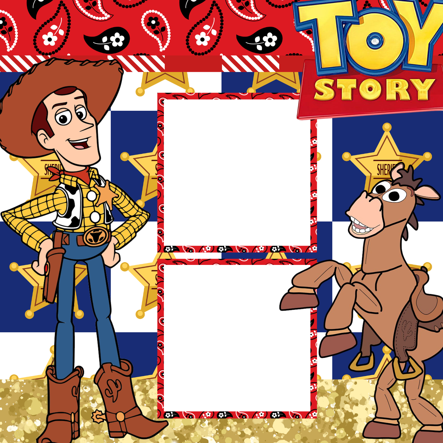 Toy Story Premade Scrapbook Page 12x12