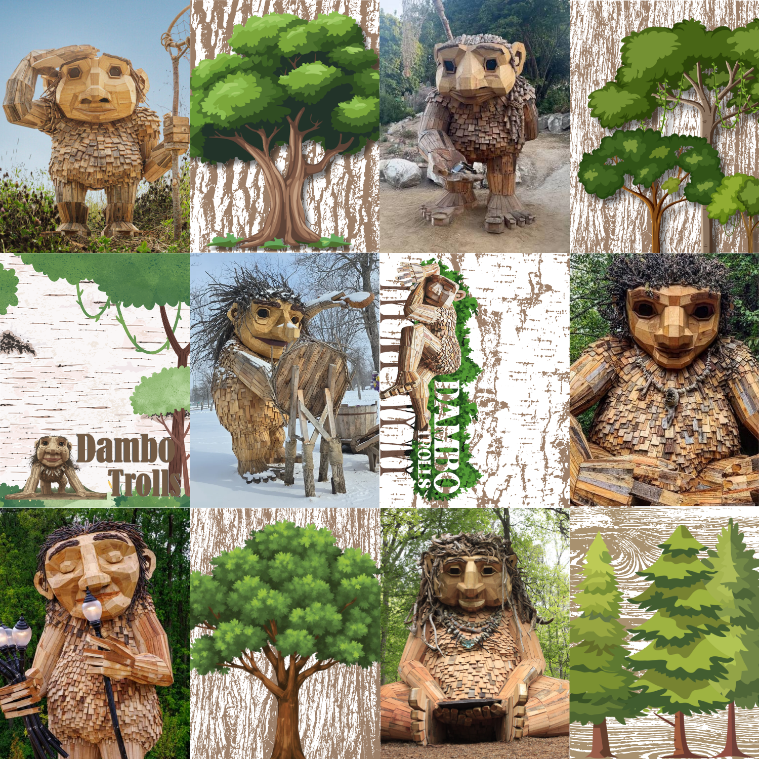 Dambo Trolls Journal Card Sheet