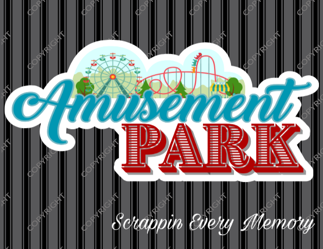 Amusement Park Die Cut Title