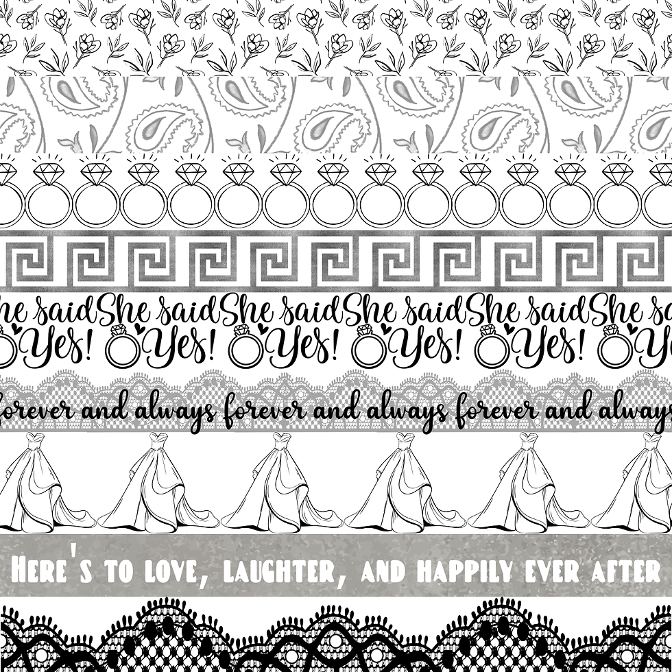 She Said Yes Border Sheet