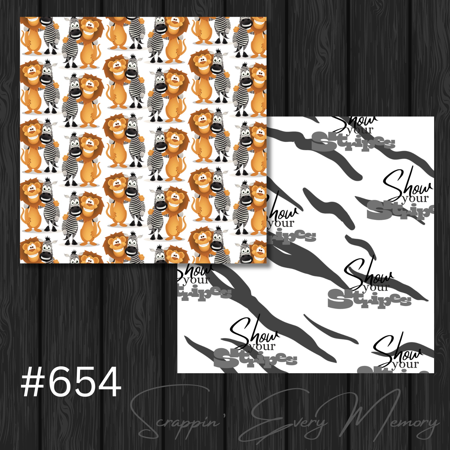 Show Your Stripes #654 Coordinating Scrapbook Papers