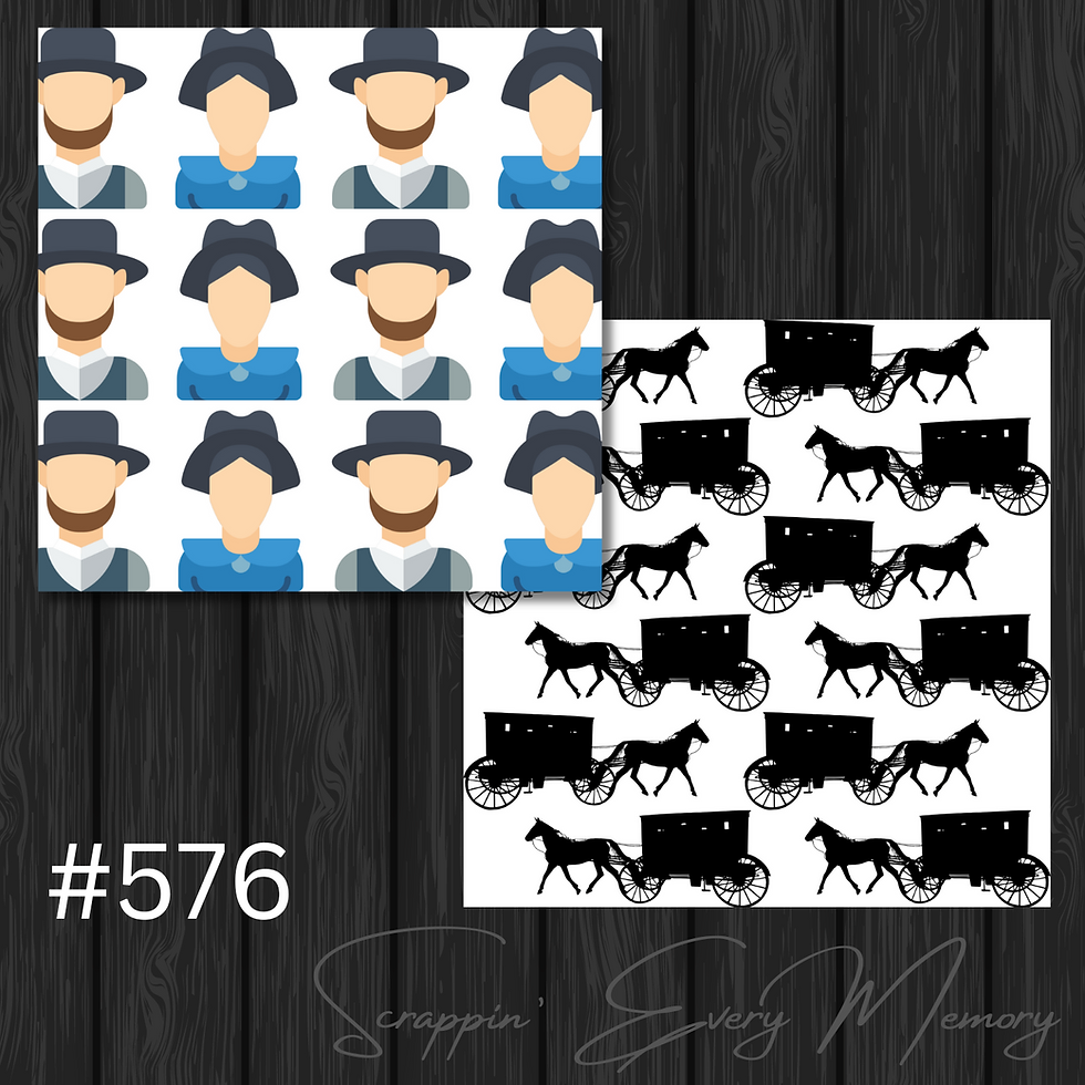 Amish #576 Coordinating Scrapbook Paper S