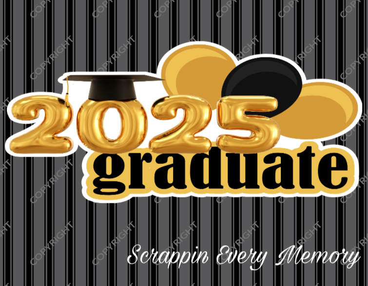 2025 Graduate Die Cut Title