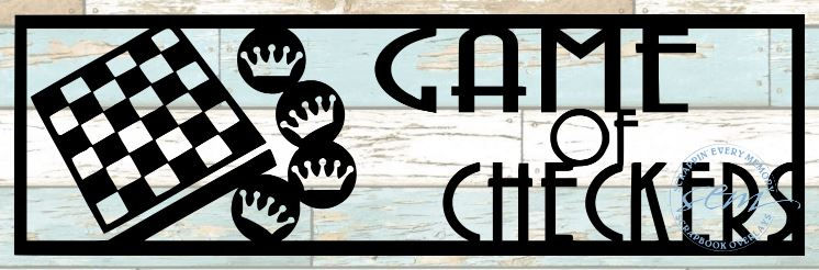 Game Of Chess Scrapbook Title