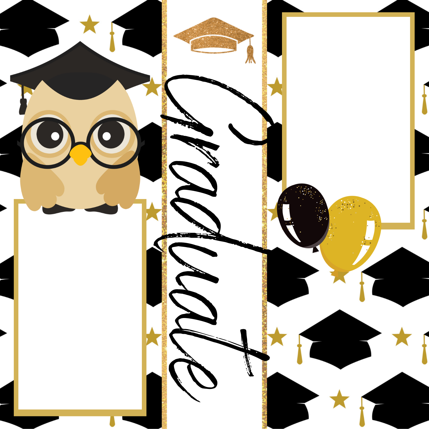 Graduate Premade Scrapbook Page 12x