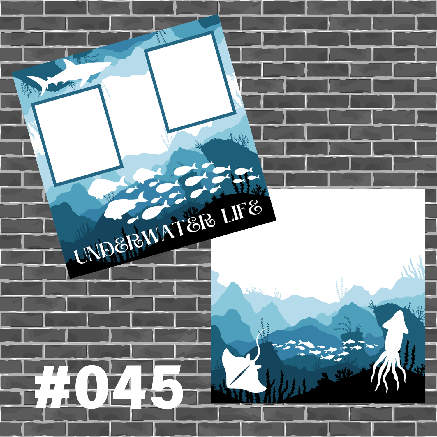 Underwater Life Premade Pages #045