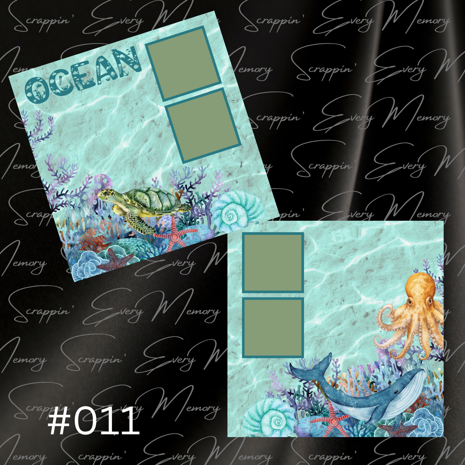 Ocean 2 Page Premades #011