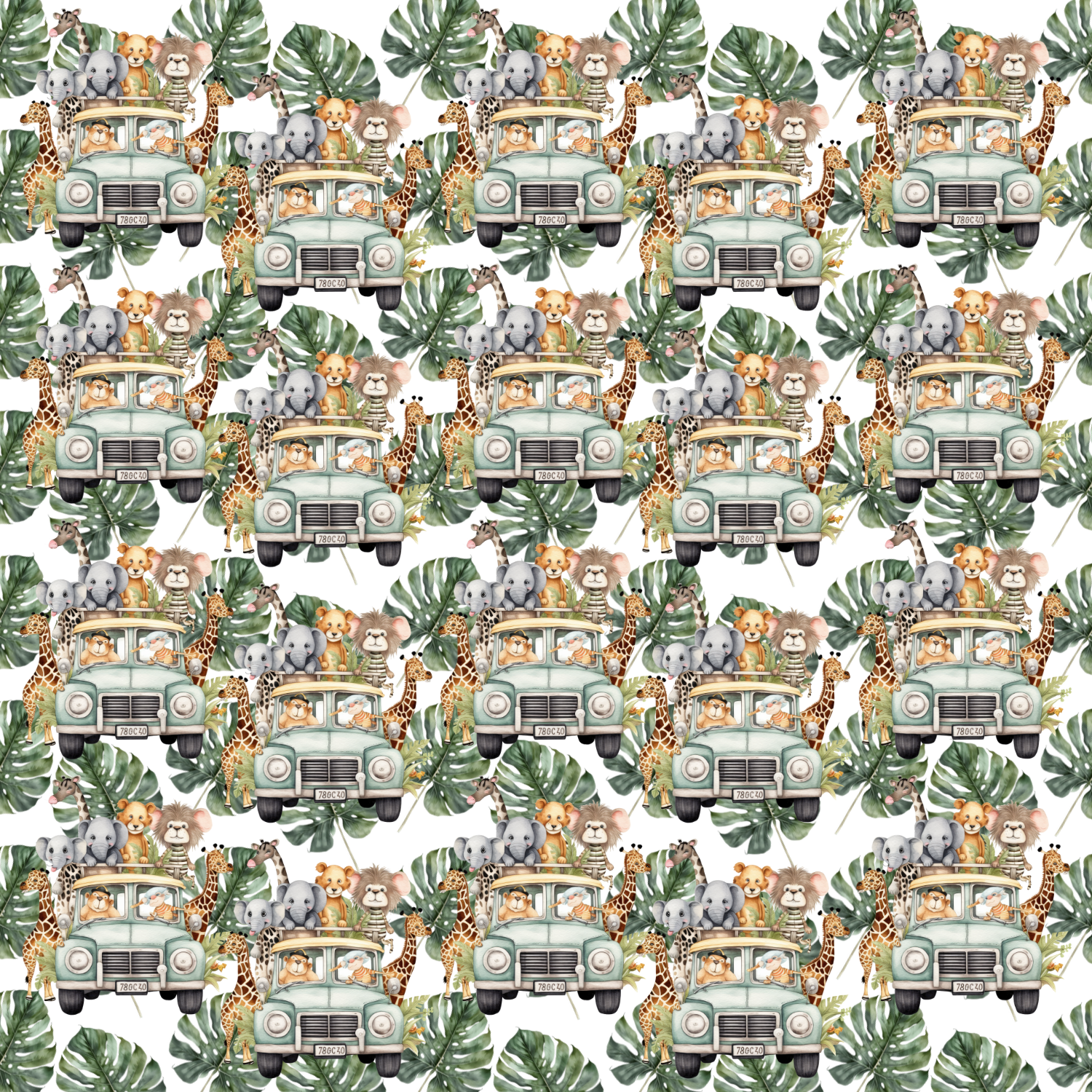 Safari Scrapbook Paper 12x12