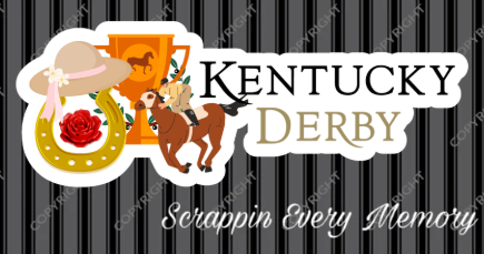 Kentucky Derby Die Cut Title