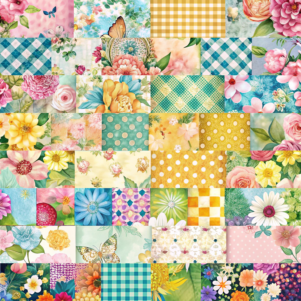 Spring Patchwork Border Sheet