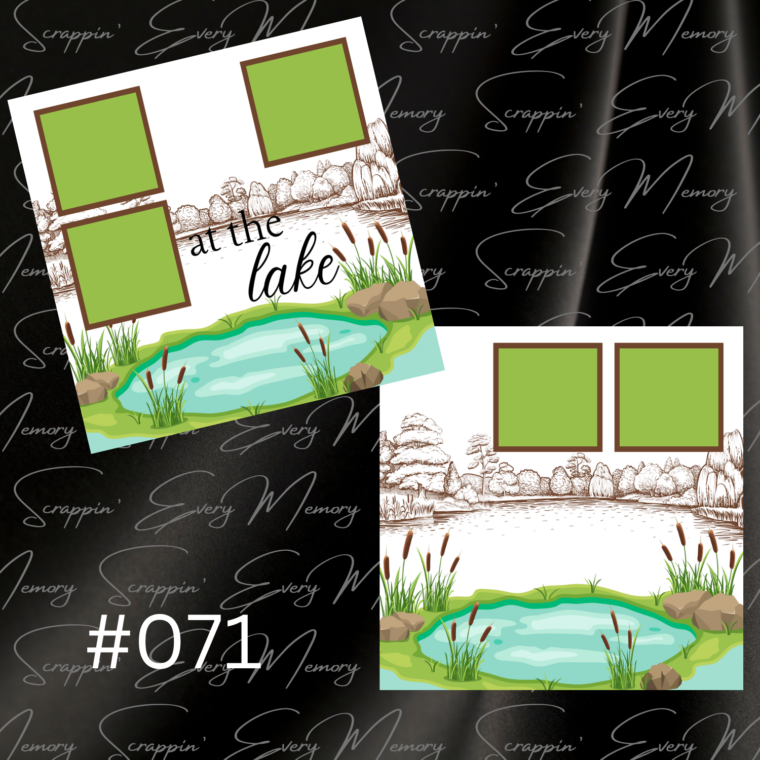 At The Lake 2 Page Premades #071