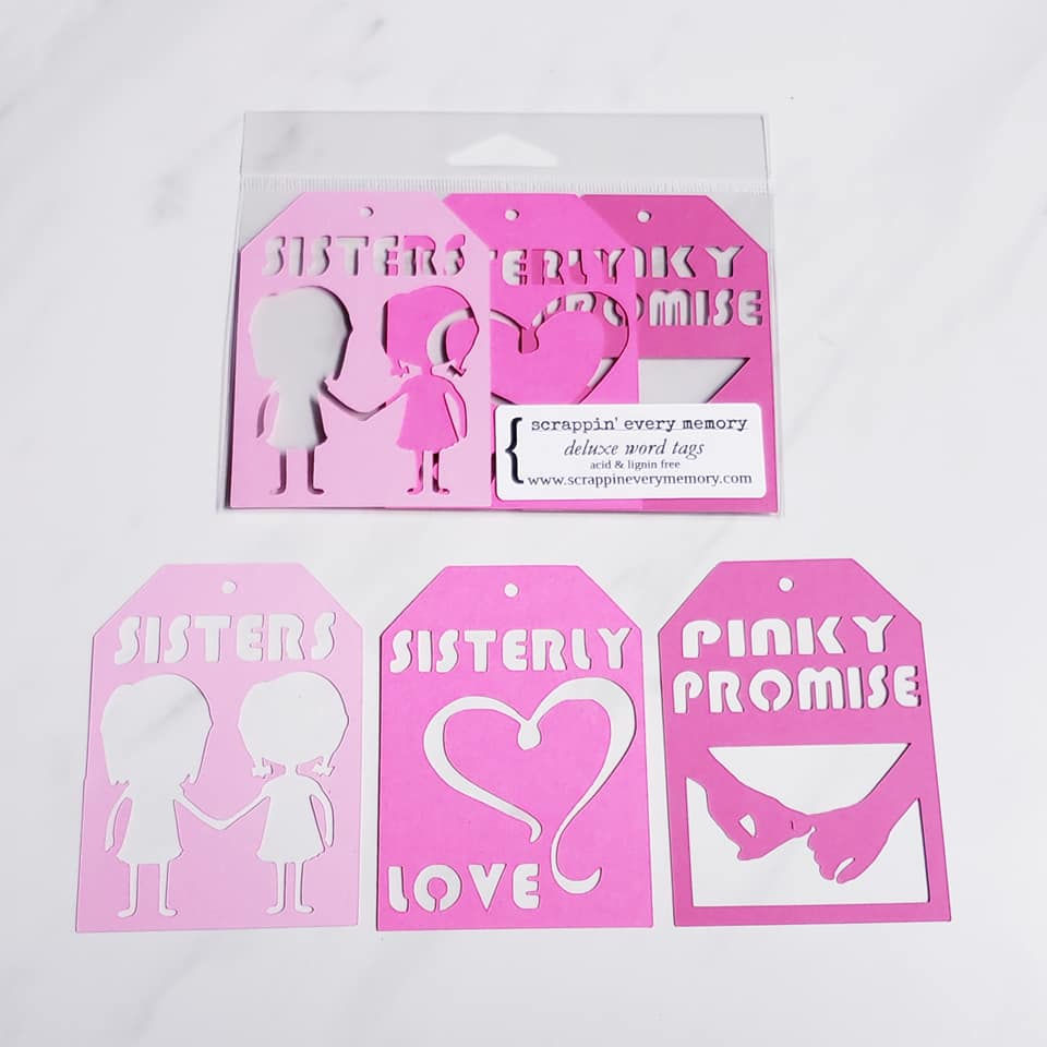 Sisters Deluxe Word Tags