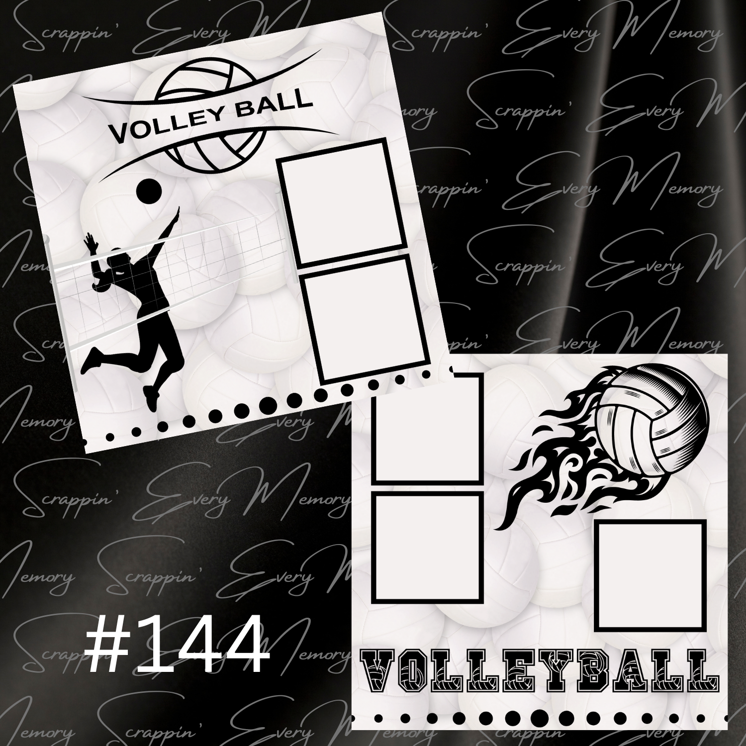 Volleyball 2 Page Premades #144