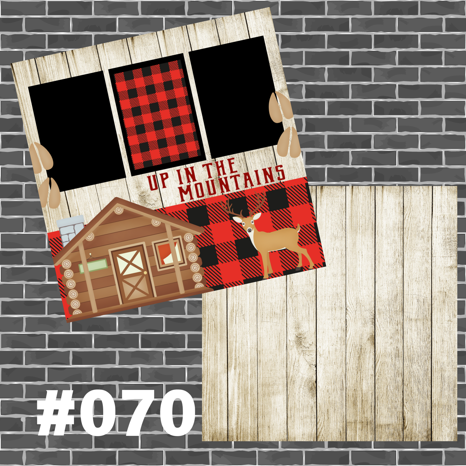 Up In The Mountains Premade Pages #070